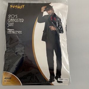 Spirit Black 20's Gangster Suit Adult Small Halloween Costume Theme Party